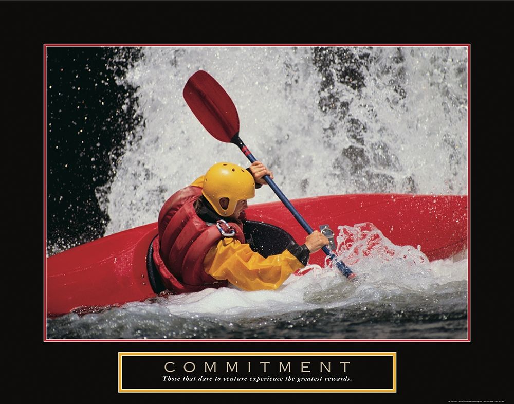 Commitment - Kayaker art print by Frontline for $57.95 CAD