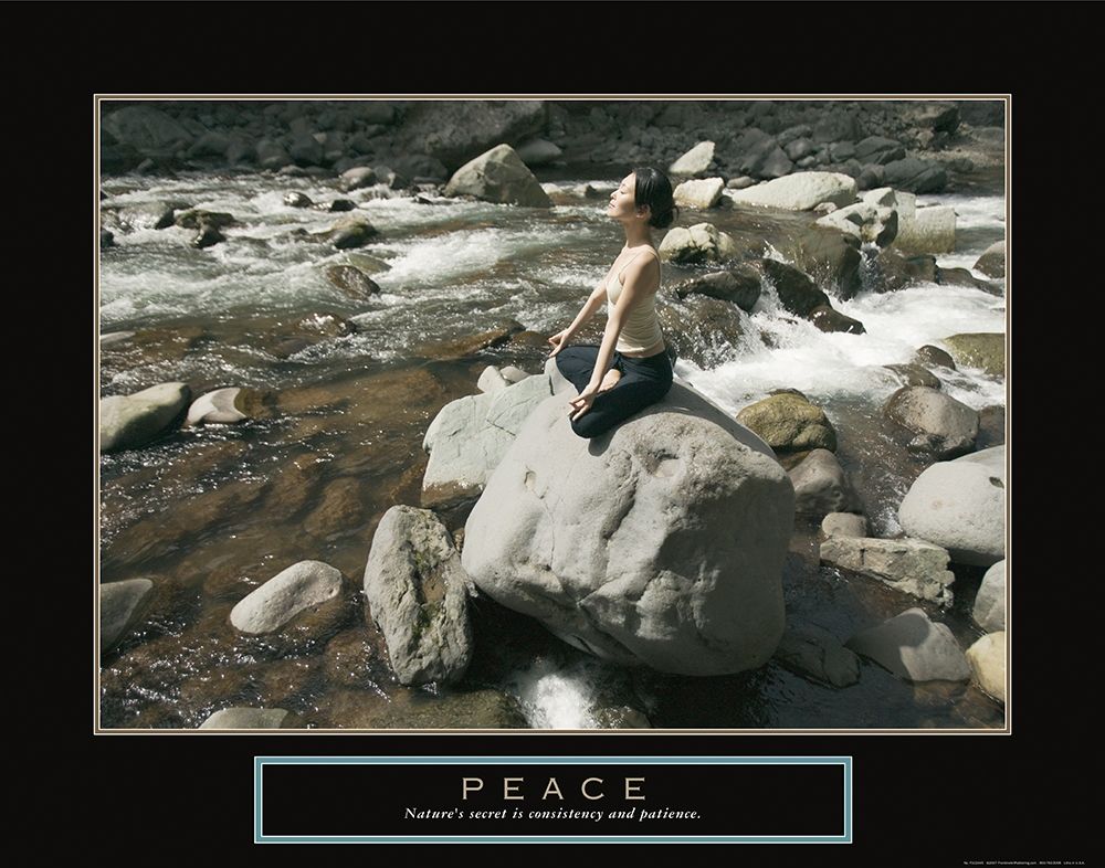 Peace - Yoga art print by Frontline for $57.95 CAD