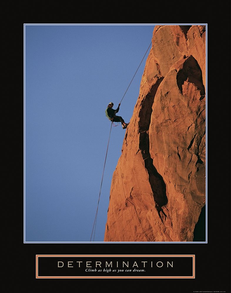 Determination - Climber art print by Frontline for $57.95 CAD