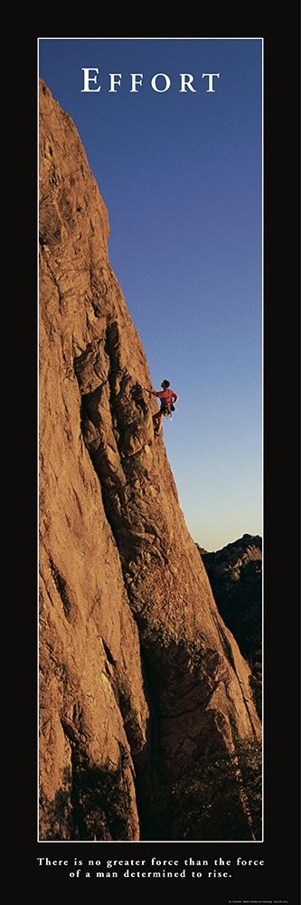 Effort - Rock Climber art print by Frontline for $57.95 CAD