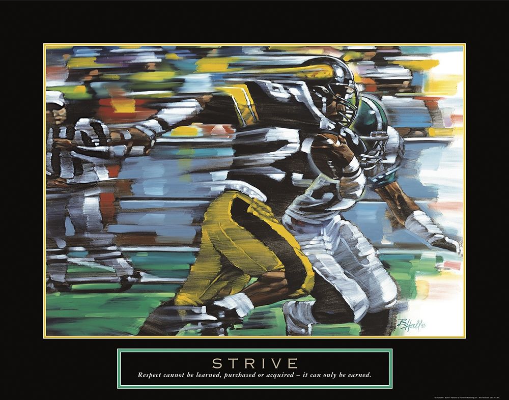 Strive - Football art print by Frontline for $57.95 CAD