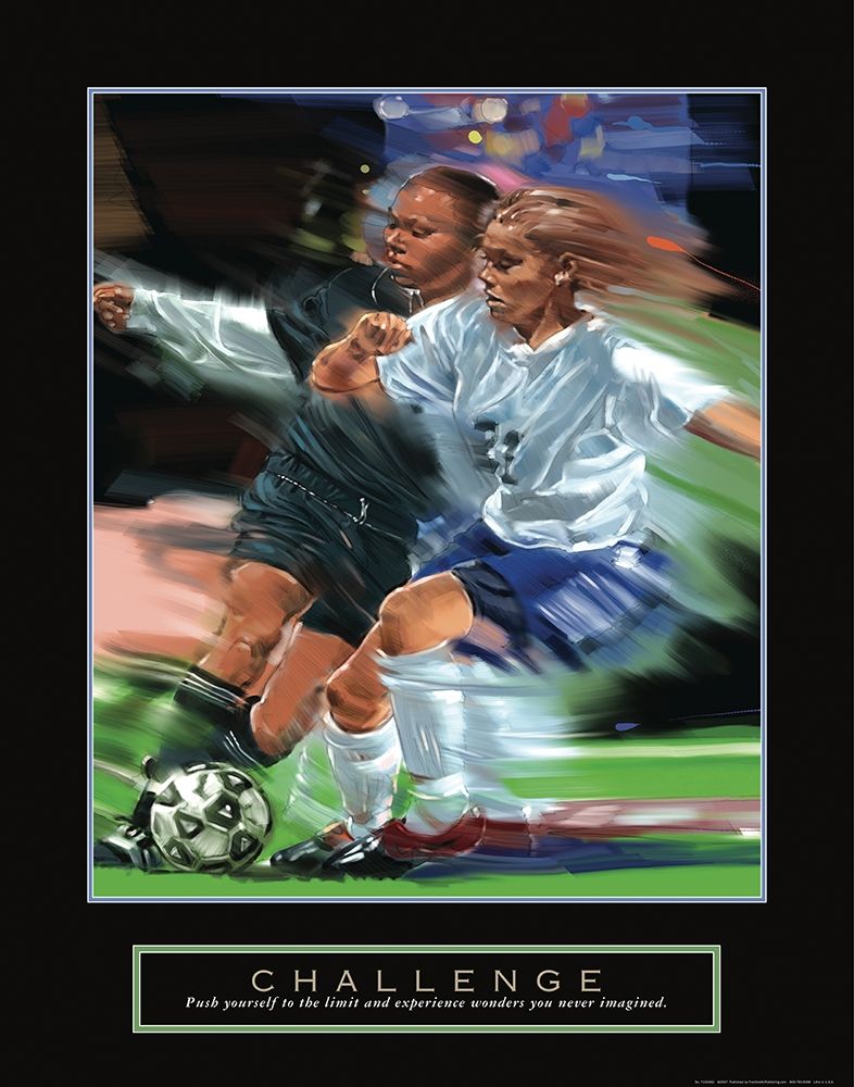 Challenge - Soccer art print by Frontline for $57.95 CAD