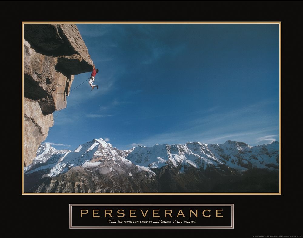 Perseverance - Cliffhanger art print by Frontline for $57.95 CAD