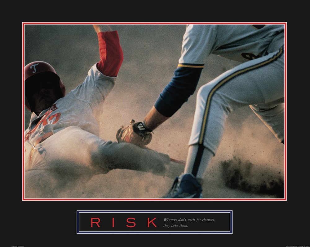 Risk - Baseball art print by Frontline for $57.95 CAD