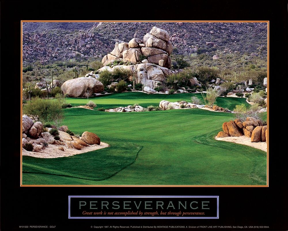 Golf - Perseverance art print by Unknown for $57.95 CAD