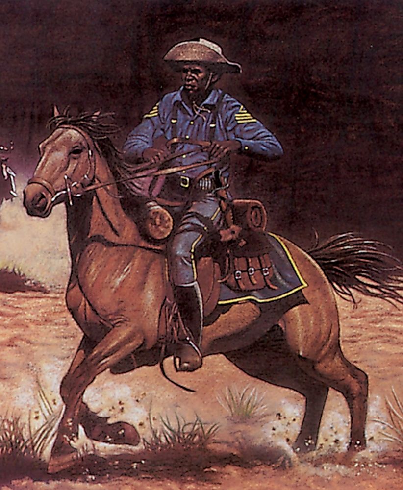 Buffalo Soldier art print by Unknown for $57.95 CAD