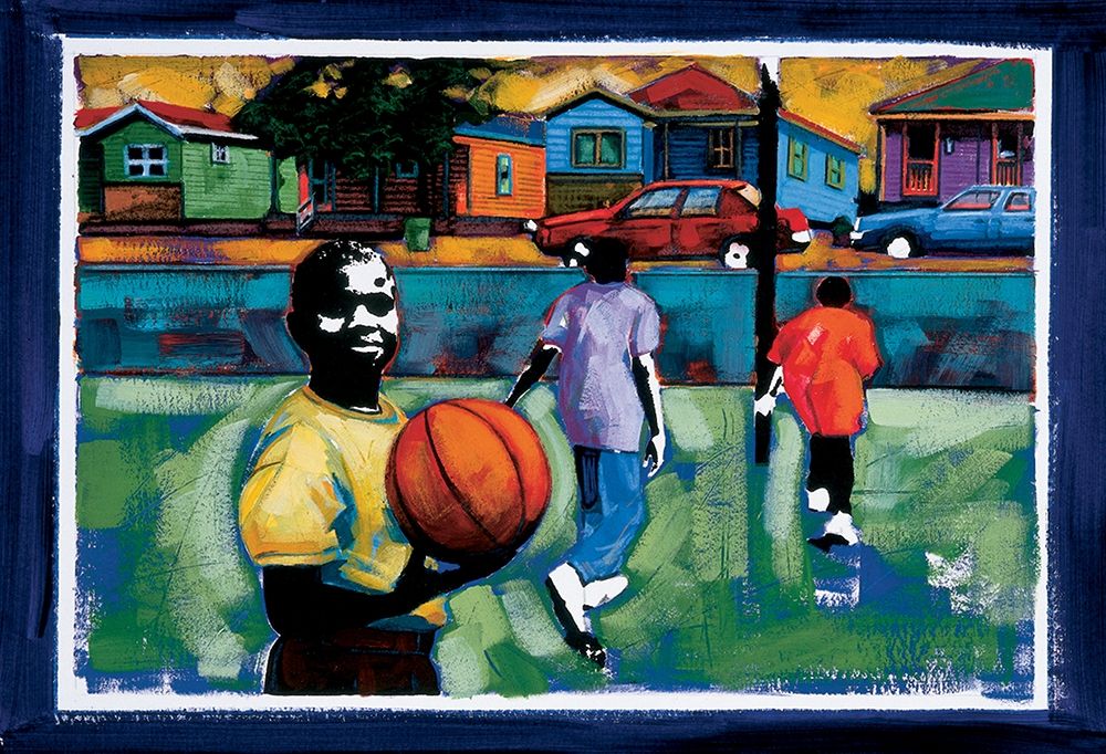 Pickup Basketball art print by Unknown for $57.95 CAD