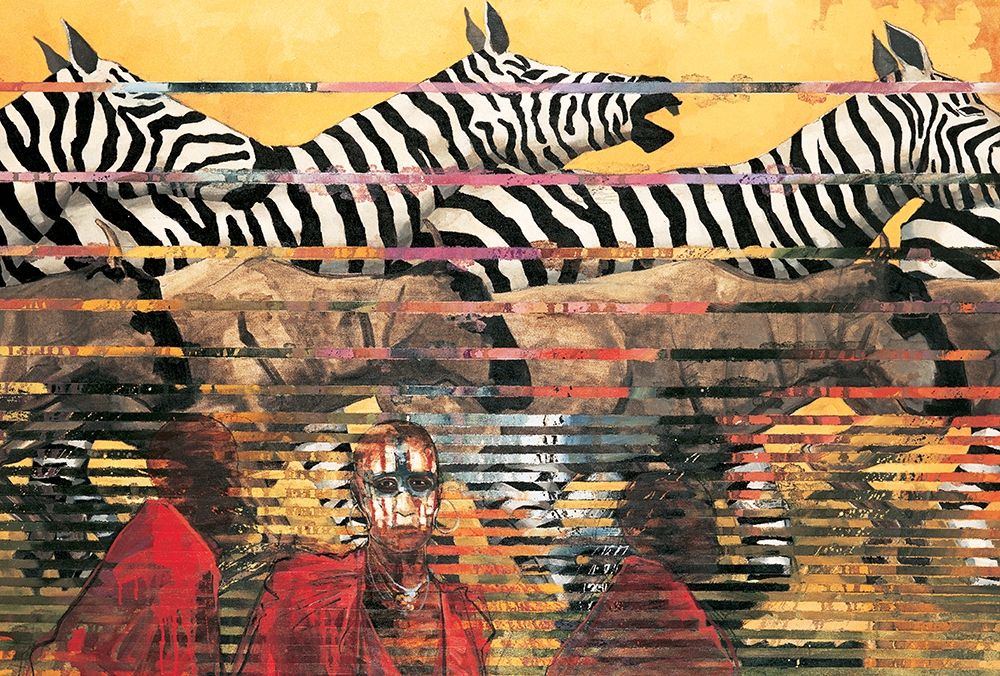 Zebras Extreme art print by Unknown for $57.95 CAD