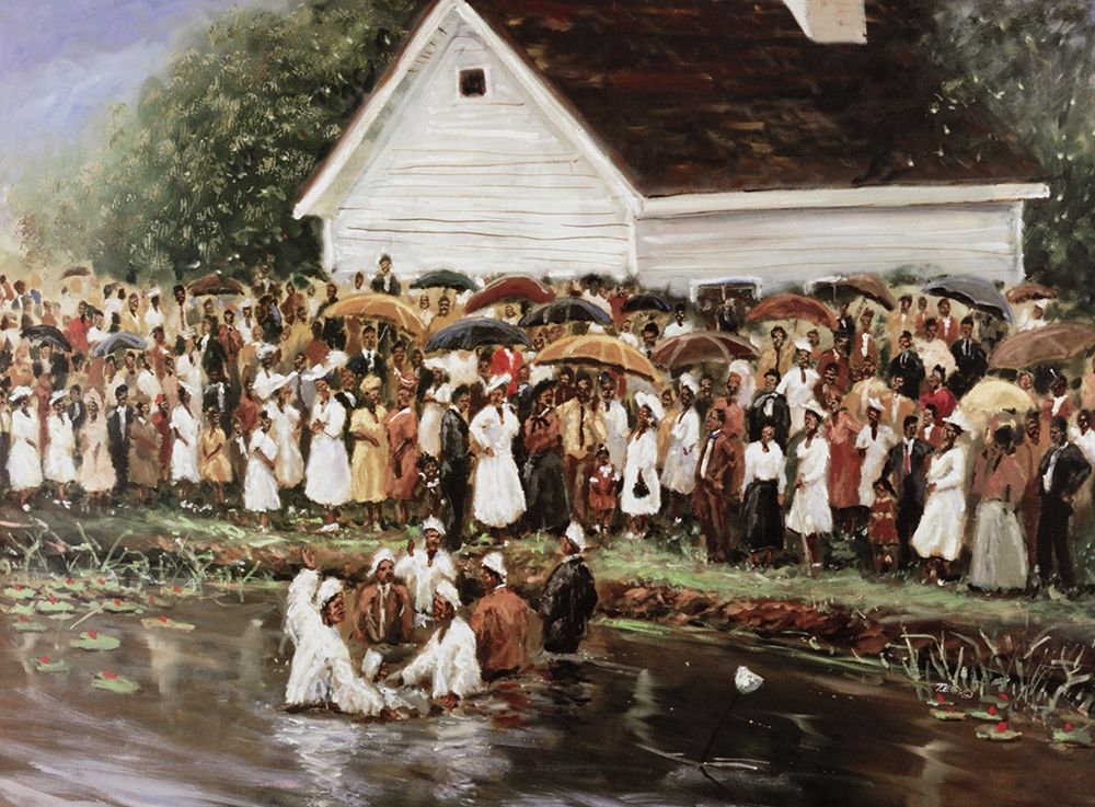 Church Baptism art print by Unknown for $57.95 CAD