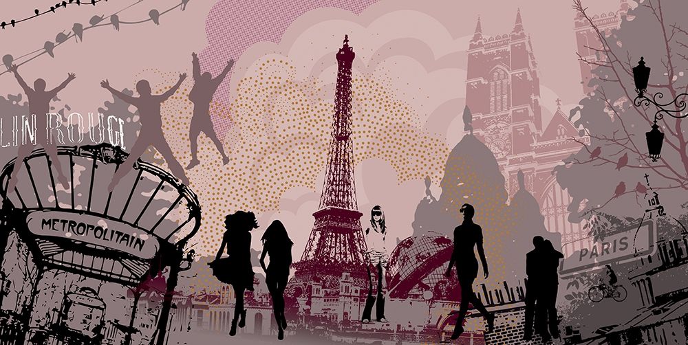 Paris with love art print by Atelier Farkas for $57.95 CAD