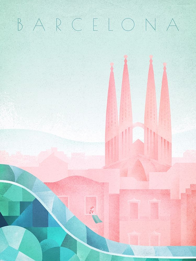 Barcelona art print by Atelier Editions Braun for $57.95 CAD