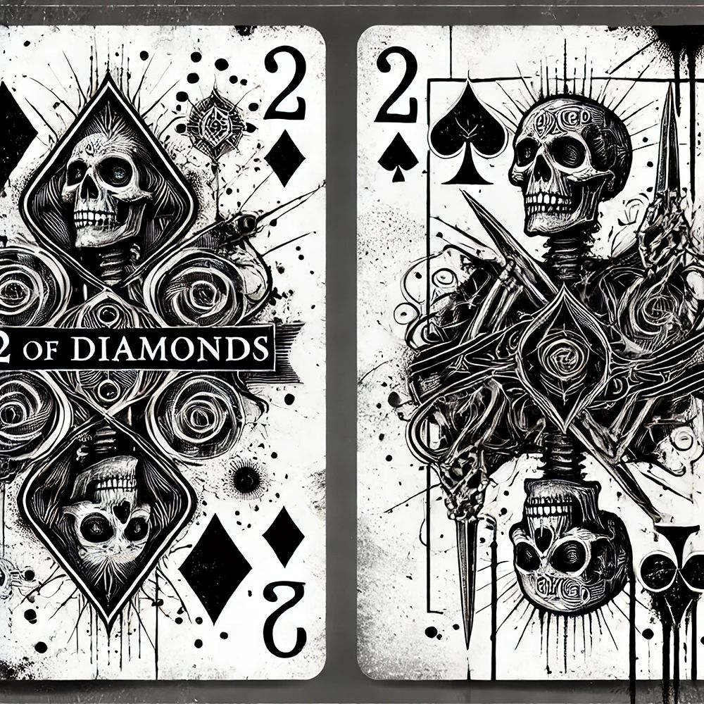 2 Of Diamonds art print by Grayscale for $57.95 CAD