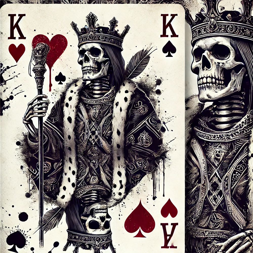 King Of Hearts art print by Grayscale for $57.95 CAD