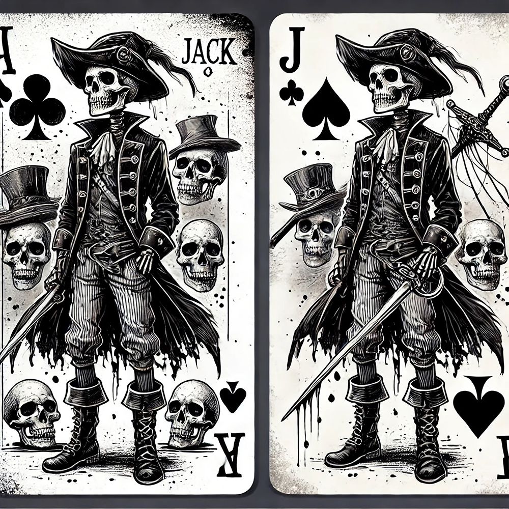 Jack of Clubs art print by Grayscale for $57.95 CAD