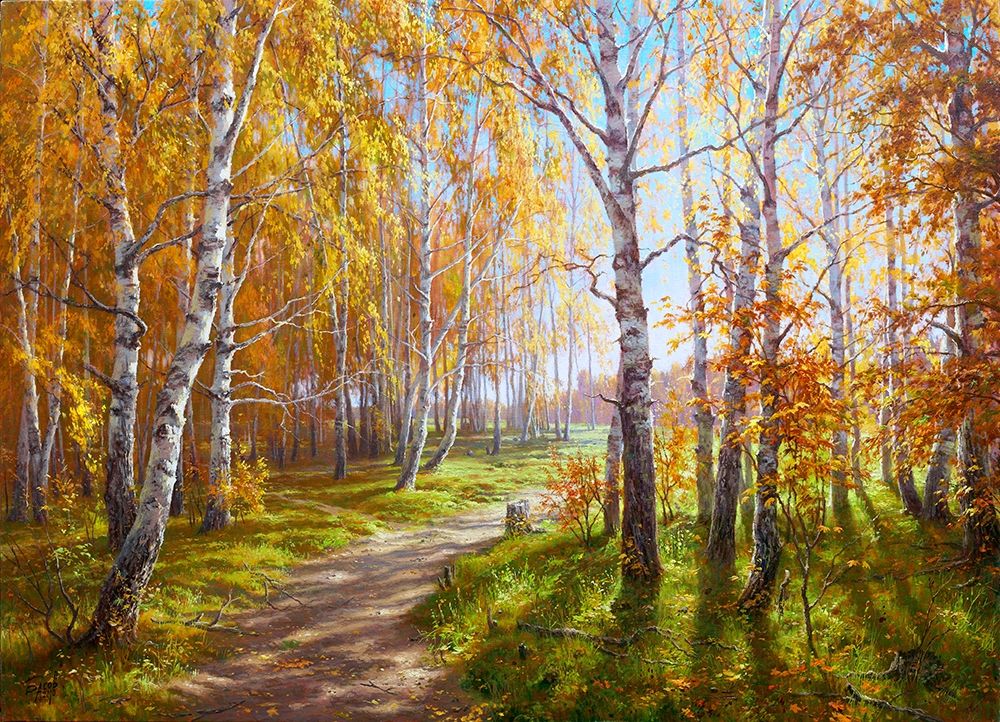 Autumn grove art print by Sergej Basov for $57.95 CAD