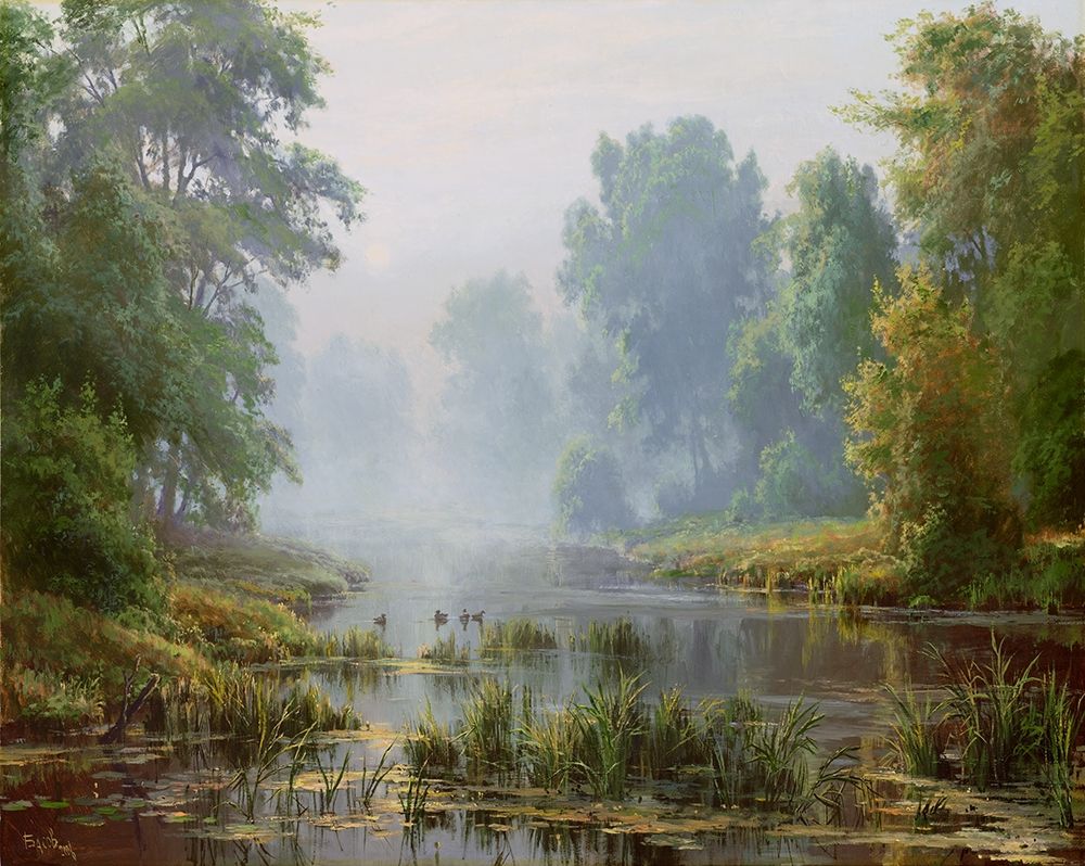 The morning art print by Sergej Basov for $57.95 CAD