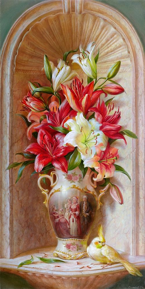 Lilies art print by Olga Dandorf for $57.95 CAD