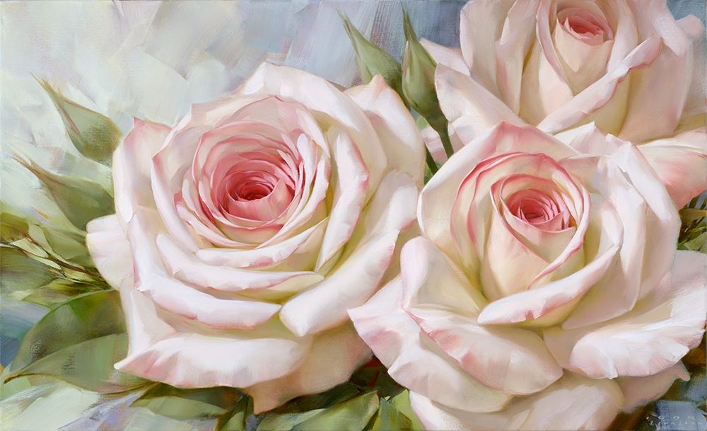White and pink roses 2 art print by Igor Levashov for $57.95 CAD