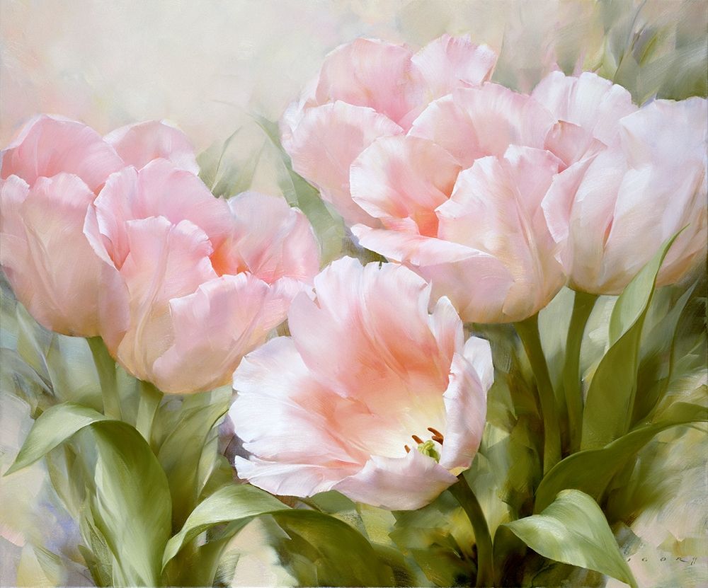 Pink tulips art print by Igor Levashov for $57.95 CAD