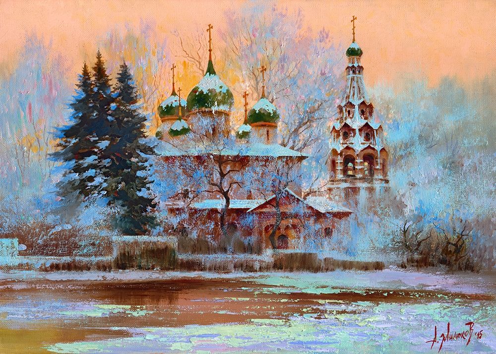 Church of Elijah the Prophet in Yaroslavl art print by Alexey Milyukov for $57.95 CAD