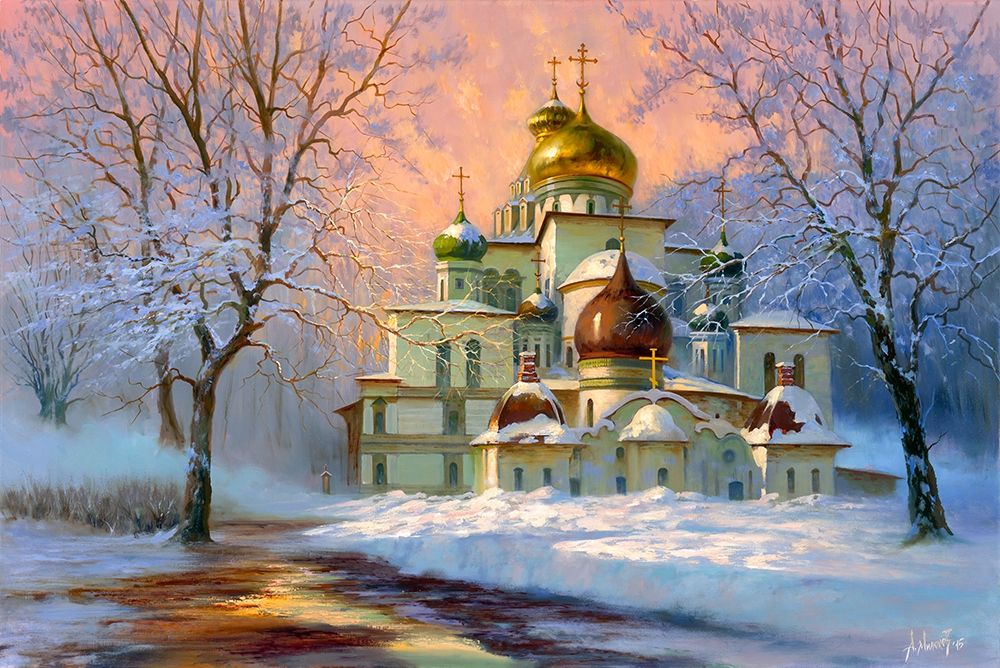 Resurrection Cathedral of the New Jerusalem Monastery art print by Alexey Milyukov for $57.95 CAD