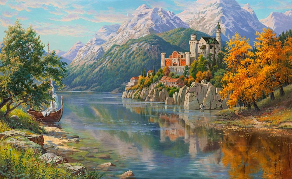 Castle by the river art print by Igor Prishchepa for $57.95 CAD