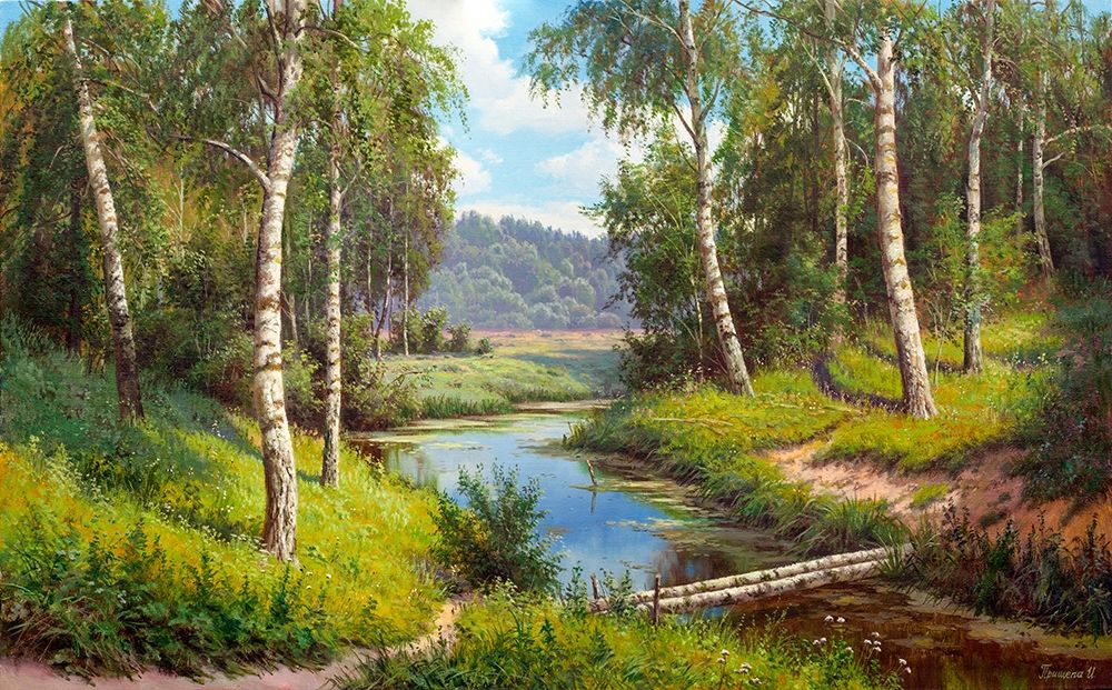 Small bridge over the river art print by Igor Prishchepa for $57.95 CAD