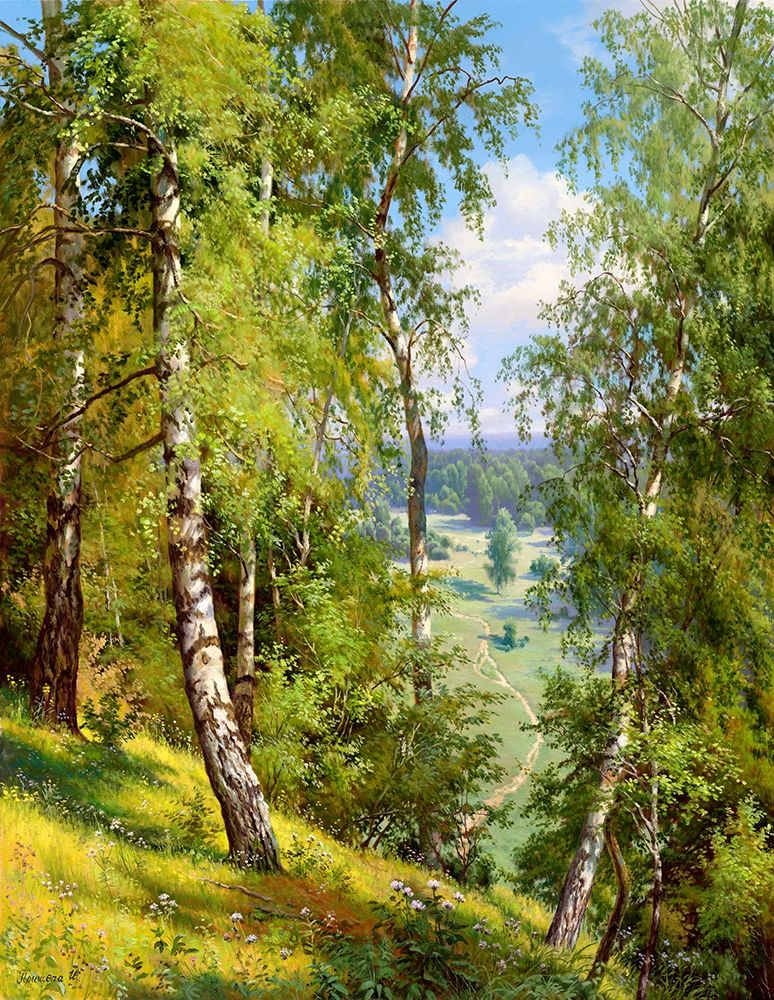 Birch in the forest art print by Igor Prishchepa for $57.95 CAD