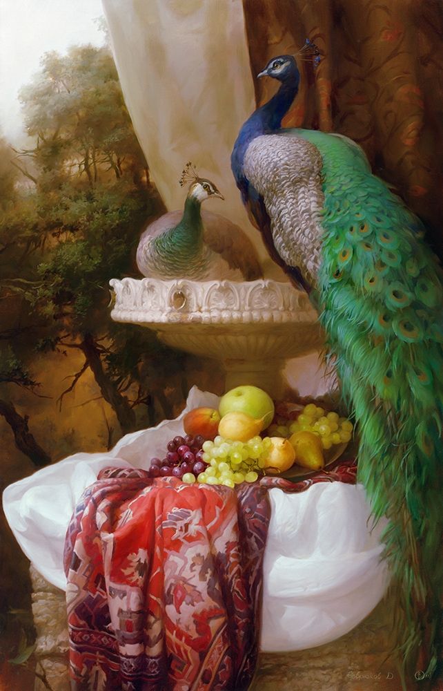 Peacocks art print by Dmitry Sevryukov for $57.95 CAD
