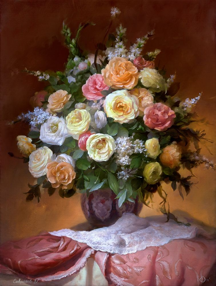 Bouquet of roses art print by Dmitry Sevryukov for $57.95 CAD