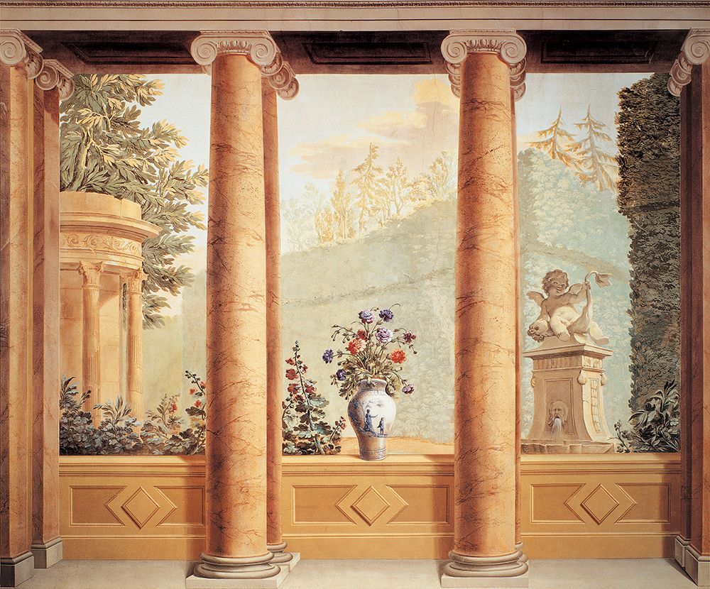 Colonnato con veduta art print by Giuseppe Del Moro for $57.95 CAD