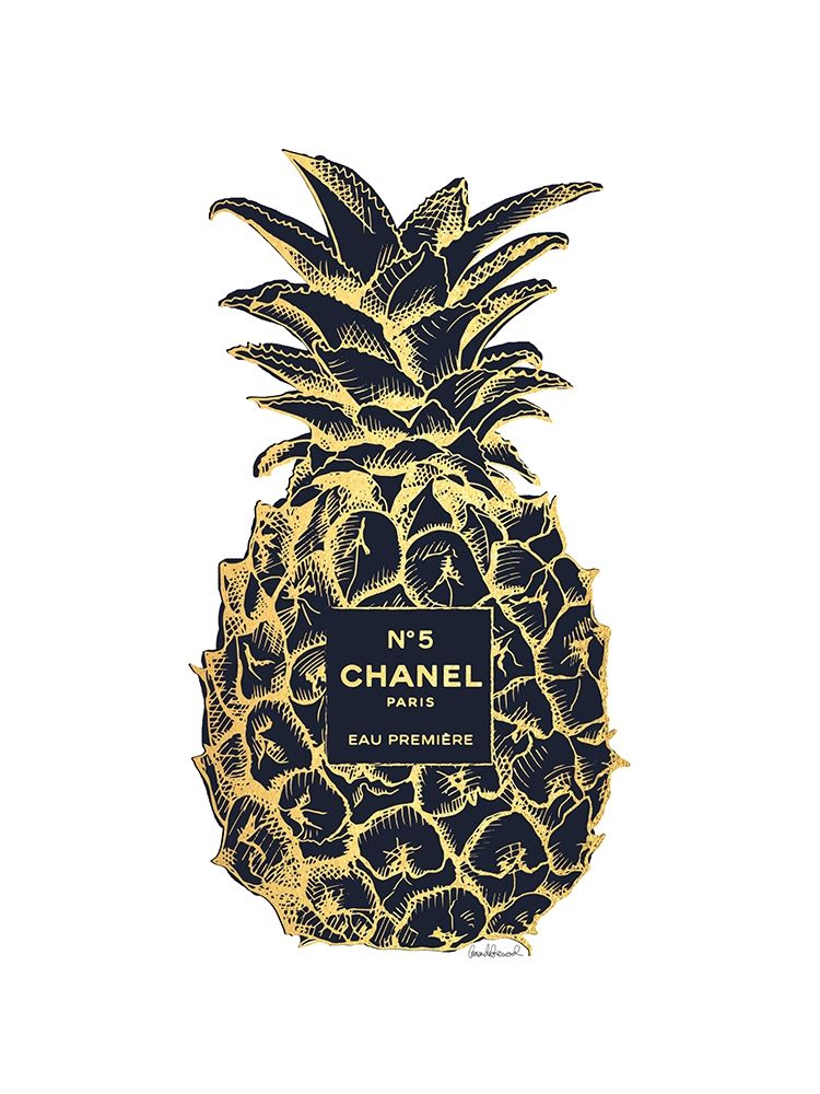 Black Gold Pineapple art print by Amanda Greenwood for $57.95 CAD