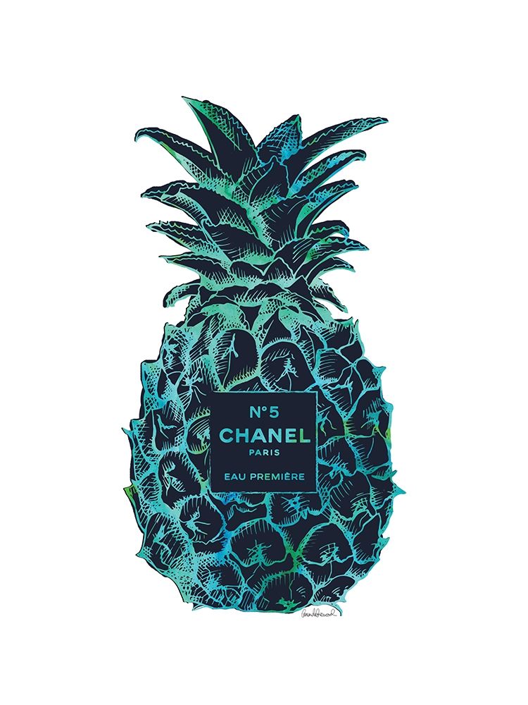 Black Tropical Pineapple art print by Amanda Greenwood for $57.95 CAD