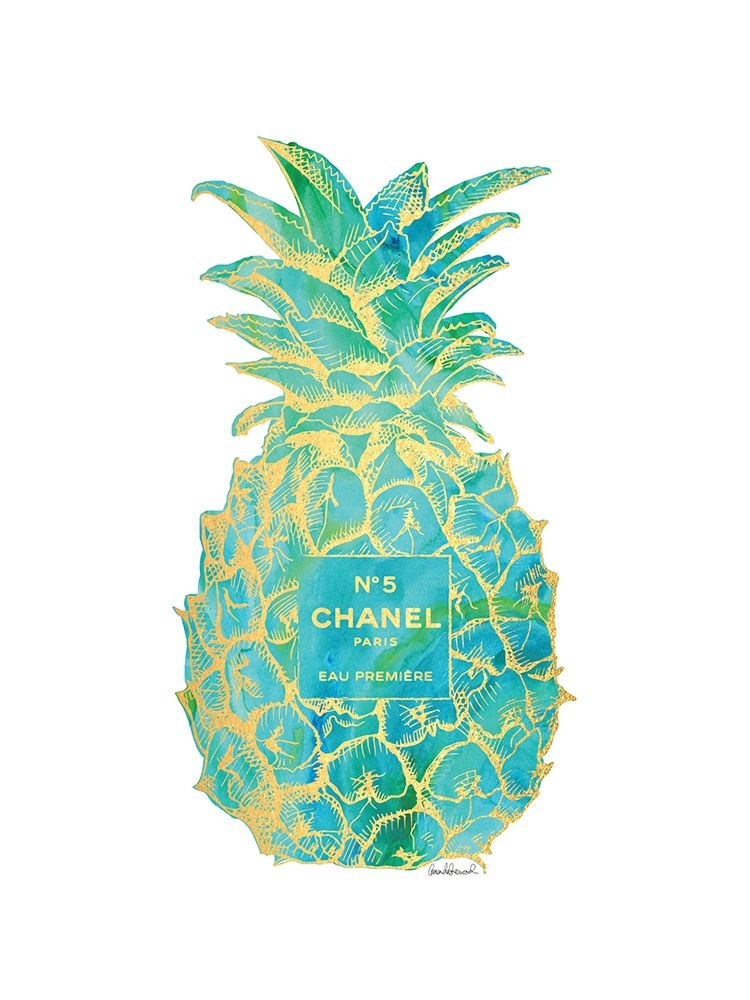 Green Gold Pineapple art print by Amanda Greenwood for $57.95 CAD