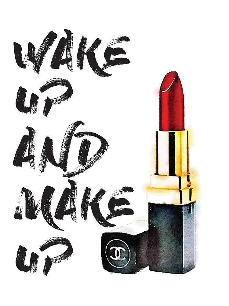 Wakeup Makeup Lipstick Red art print by Amanda Greenwood for $57.95 CAD
