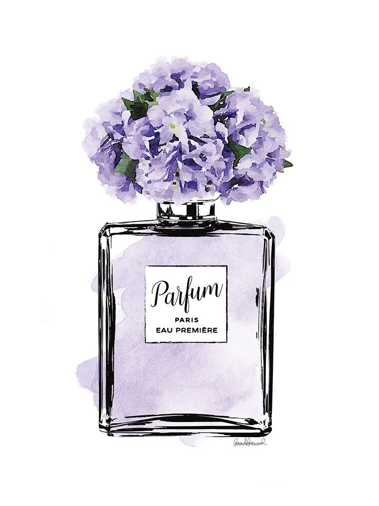 Parfume Purple with Hydrangea art print by Amanda Greenwood for $57.95 CAD