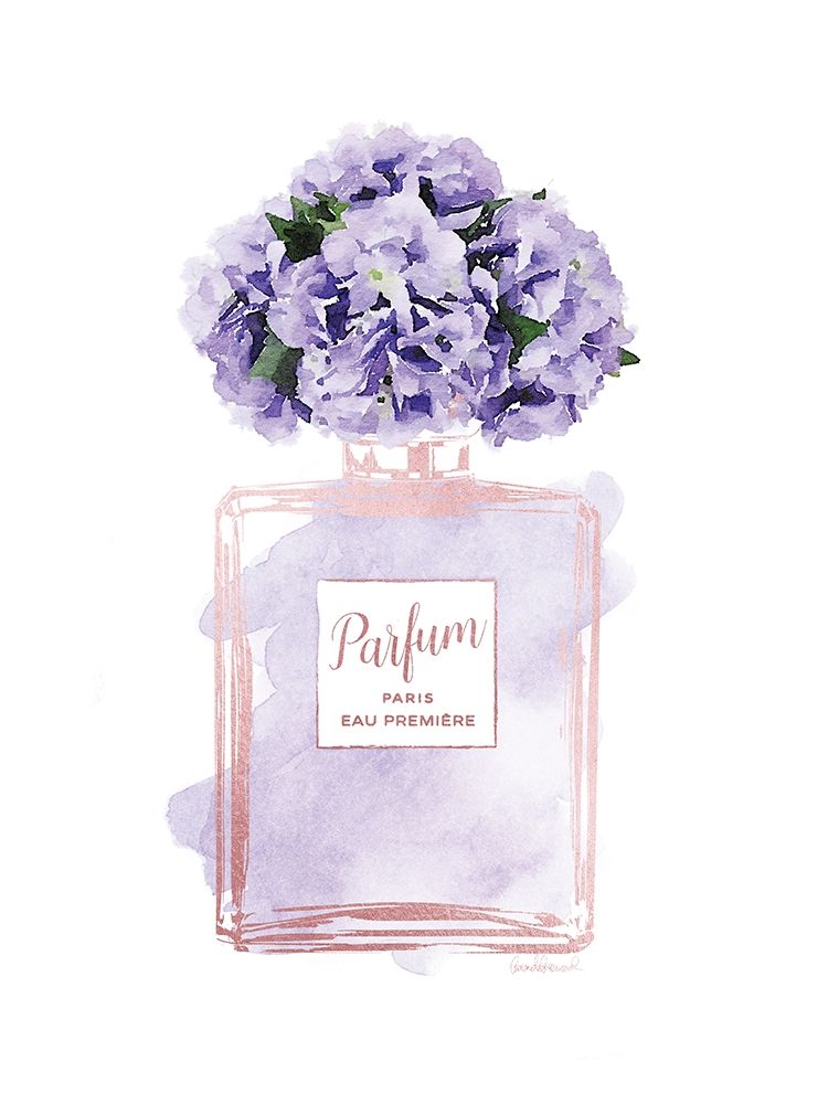 Parfume Violet with Hydrangea art print by Amanda Greenwood for $57.95 CAD