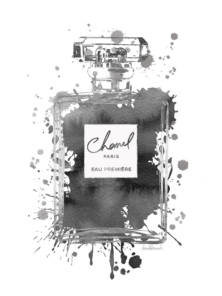 Silver Inky Perfume in Grey art print by Amanda Greenwood for $57.95 CAD