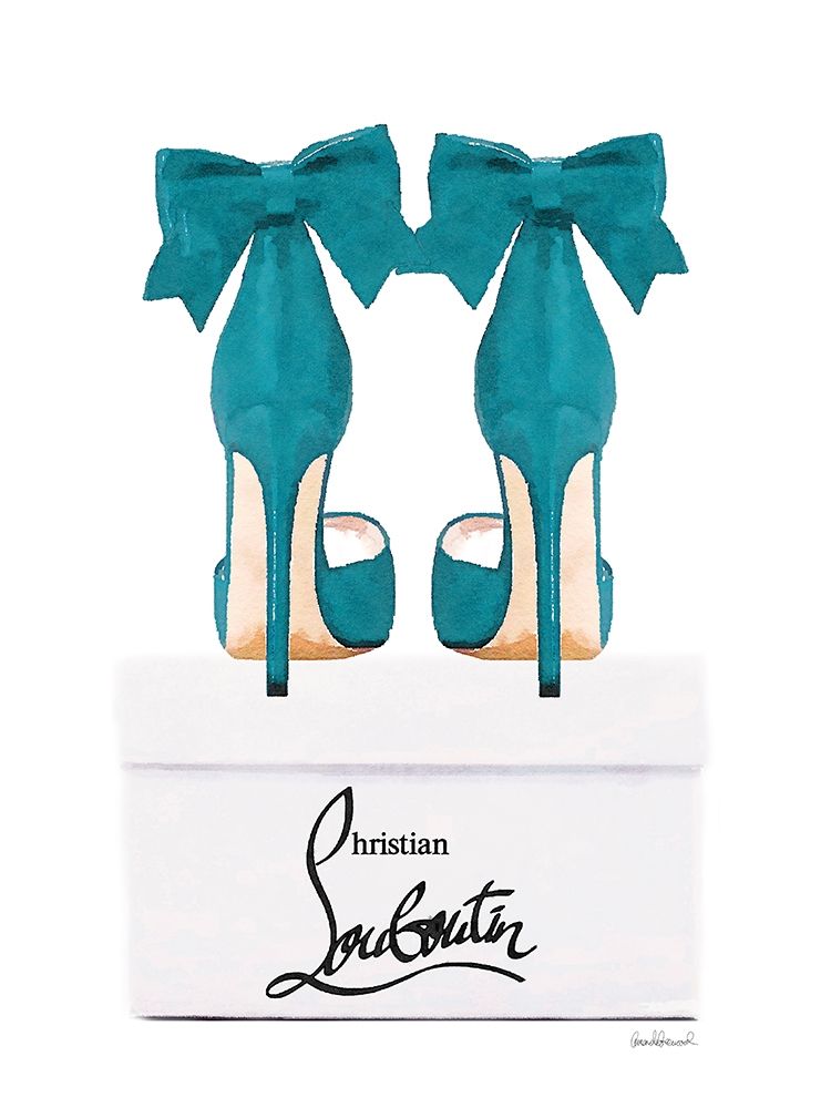 Teal Shoes with Box art print by Amanda Greenwood for $57.95 CAD