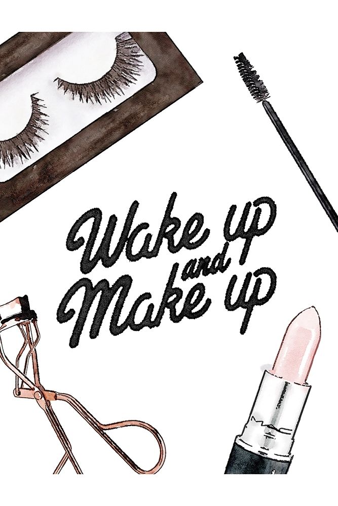 Wakeup Makeup art print by Amanda Greenwood for $57.95 CAD