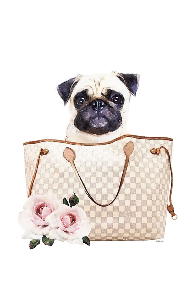 Fashion Bag with Pug art print by Amanda Greenwood for $57.95 CAD
