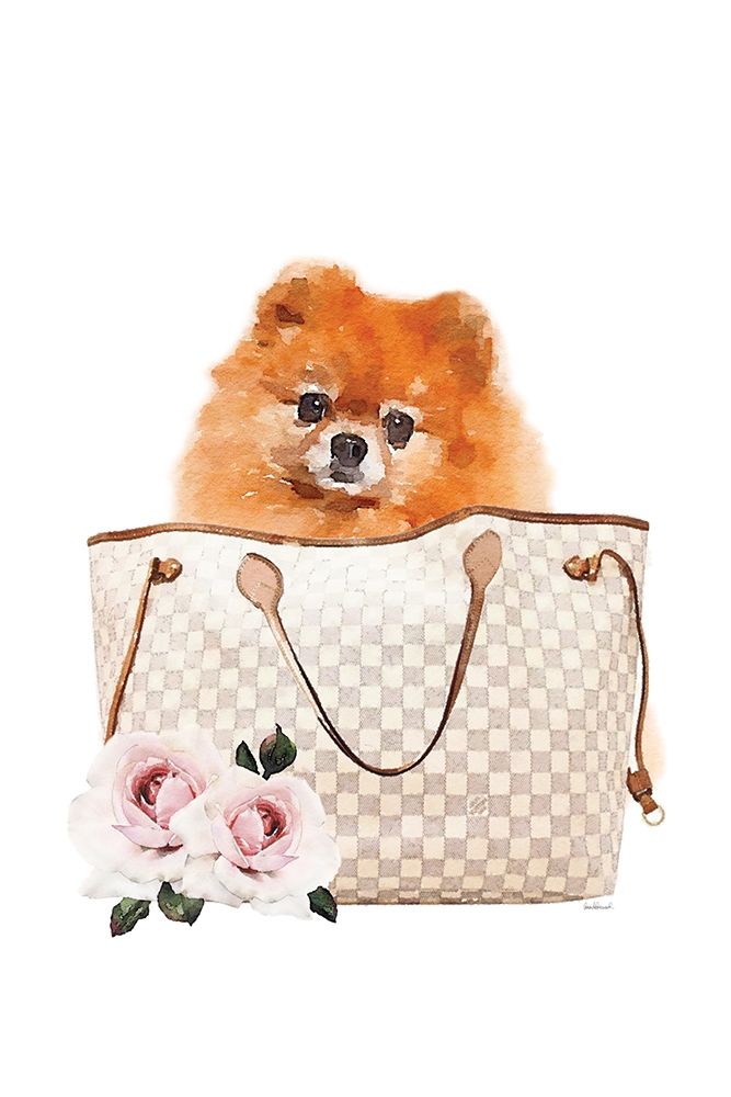 Fashion Bag with Pomeranion art print by Amanda Greenwood for $57.95 CAD