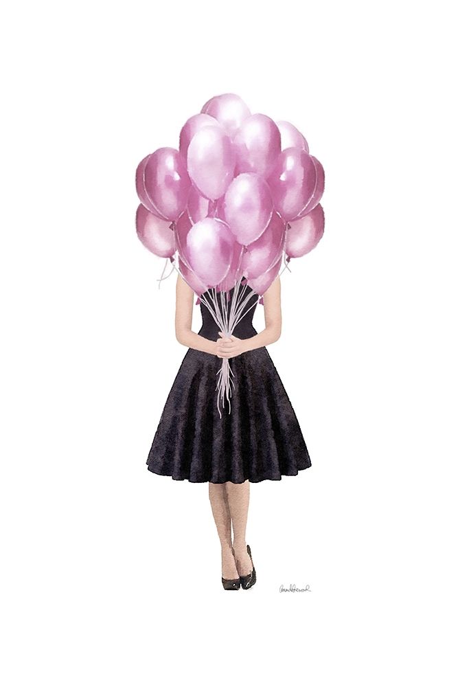 Pink Balloon Girl art print by Amanda Greenwood for $57.95 CAD