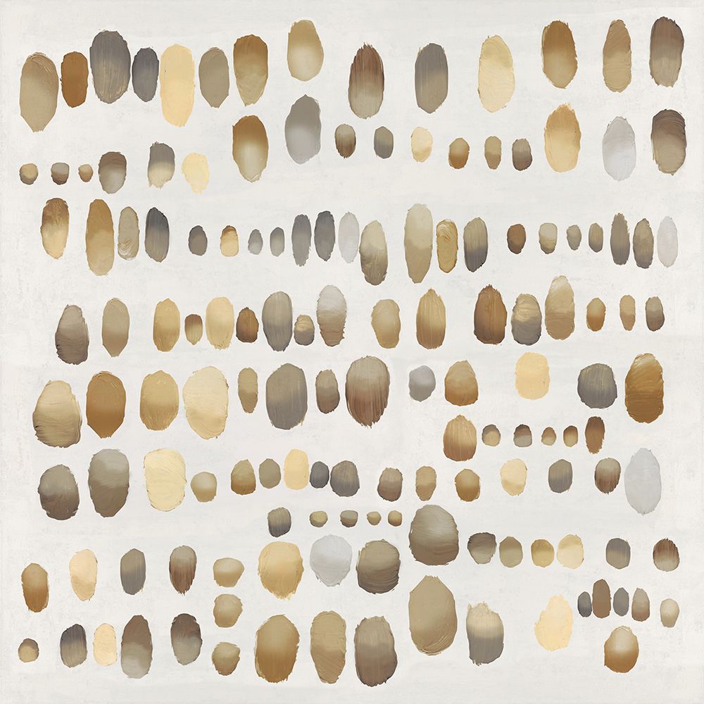 Playful Tan and Cream I art print by Angela Perry for $57.95 CAD