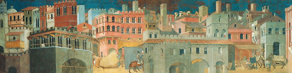 Effetti del Buon Governo in art print by Ambrogio Lorenzetti for $57.95 CAD