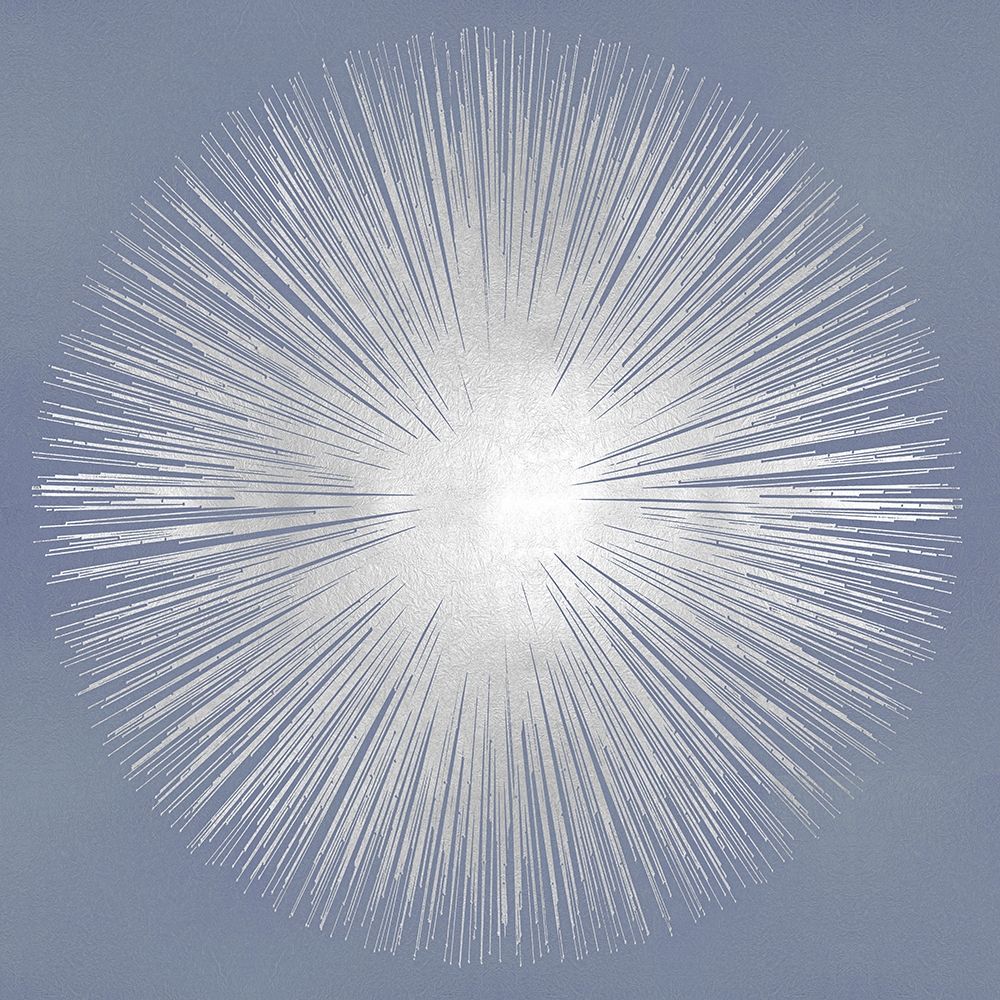 Silver Sunburst on Gray I art print by Abby Young for $57.95 CAD