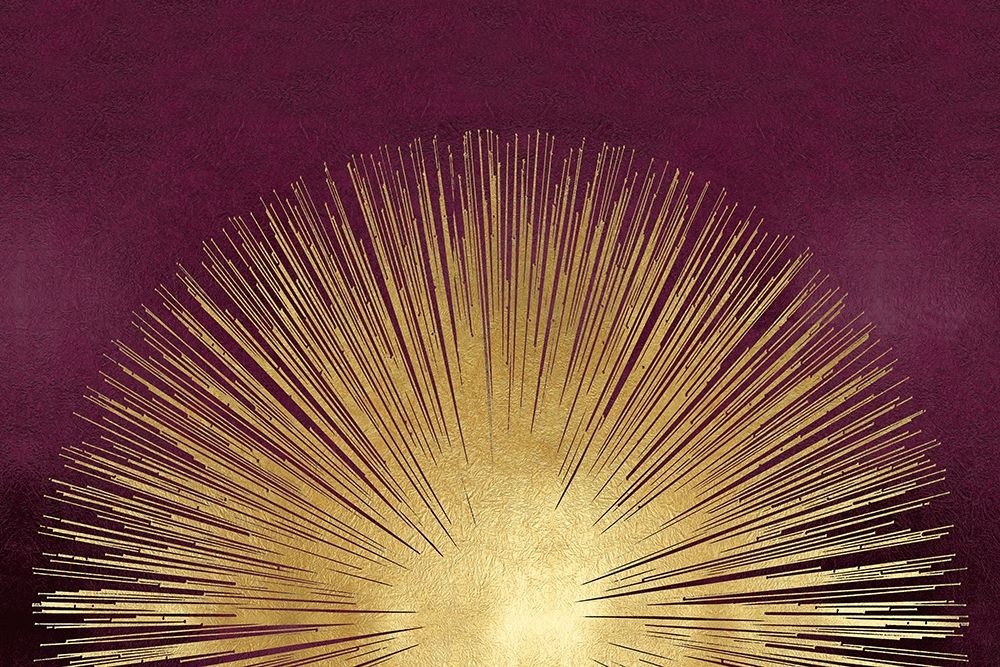 Sunburst Rising on Burgundy art print by Abby Young for $57.95 CAD