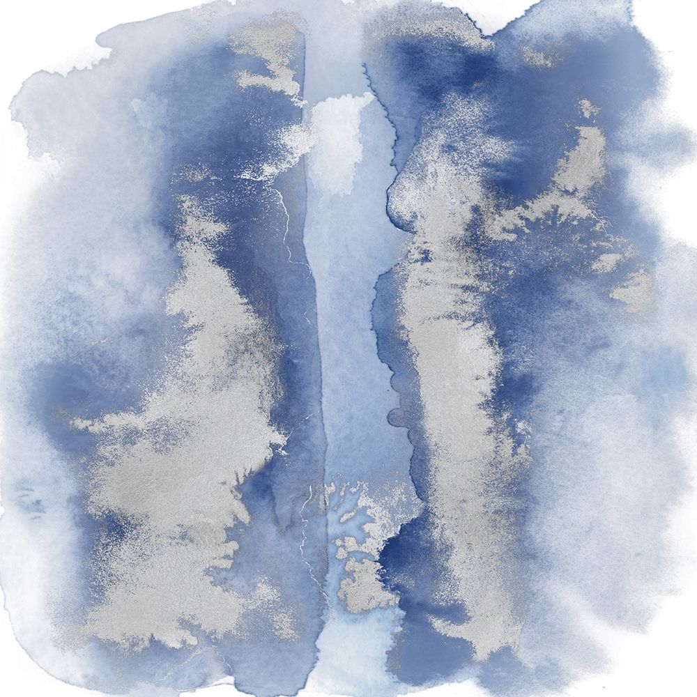 Blue Mist with Silver I art print by Bella Riley for $57.95 CAD