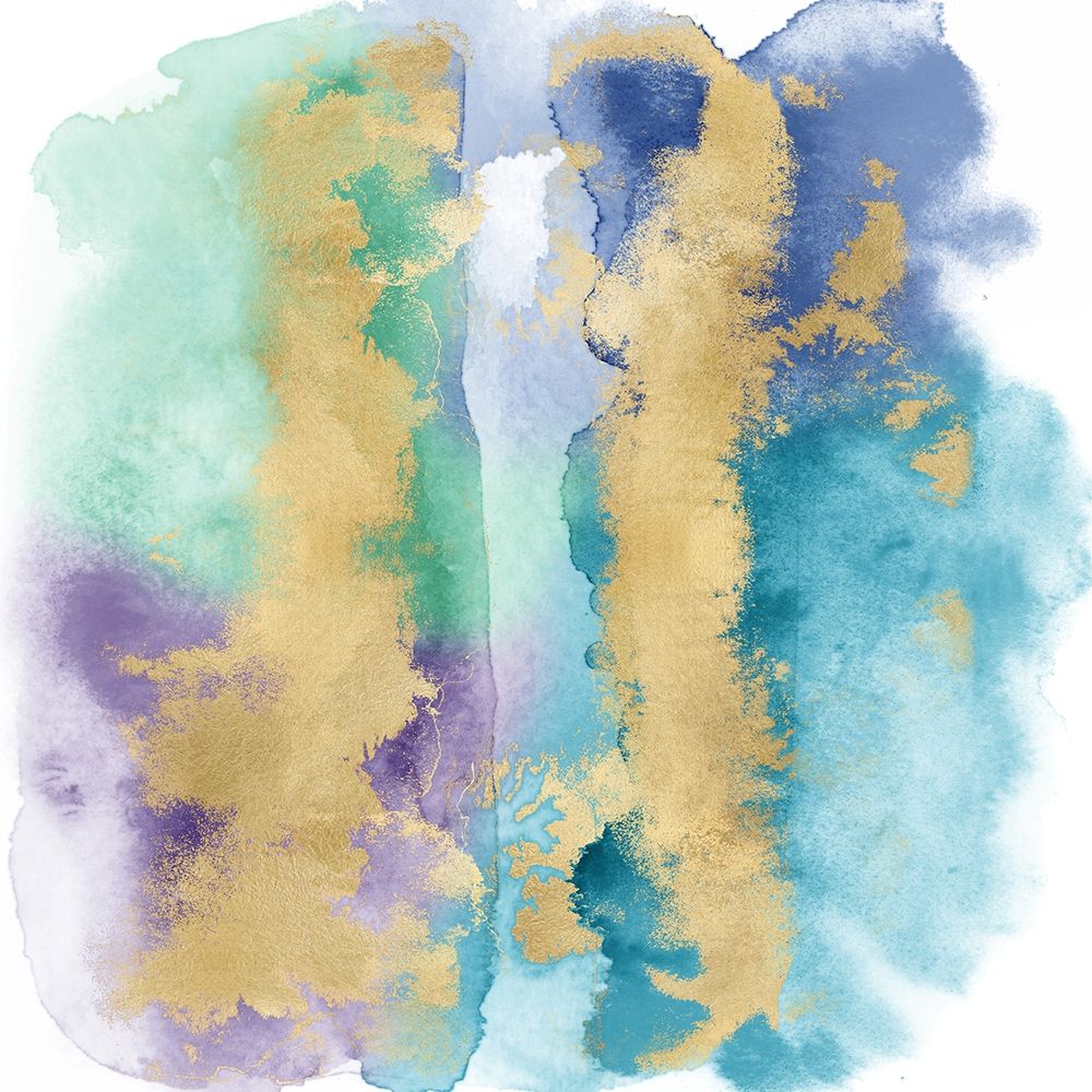 Coastal Mist with Gold I art print by Bella Riley for $57.95 CAD