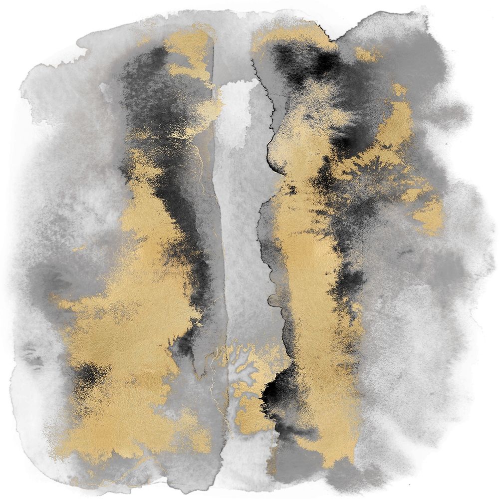 Gray Mist with Gold I art print by Bella Riley for $57.95 CAD